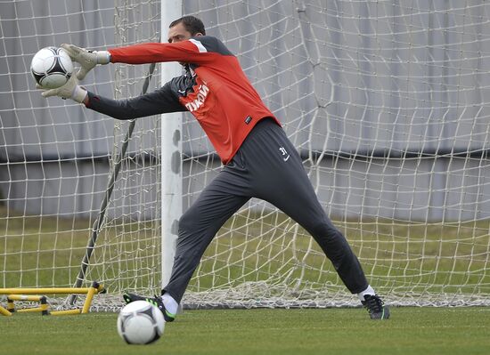 Football. FC Spartak holds open training session
