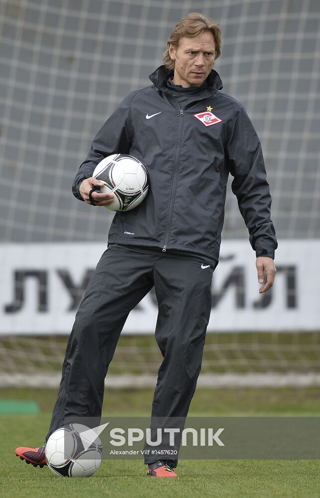 Football. FC Spartak holds open training session