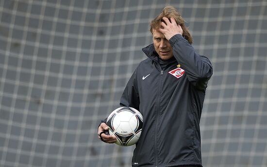 Football. FC Spartak holds open training session