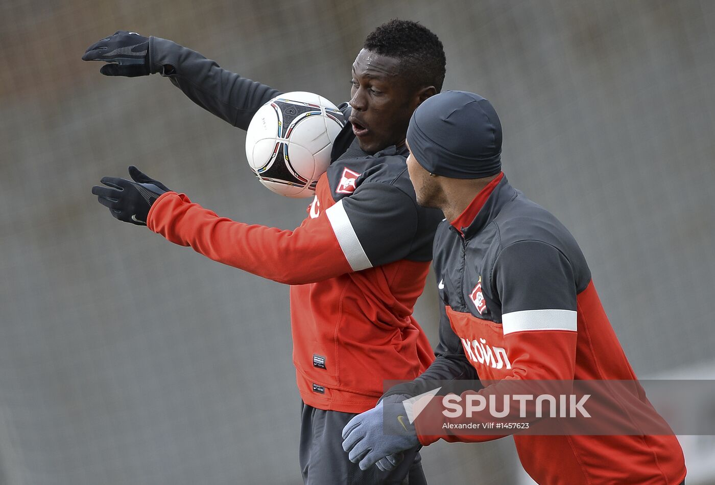 Football. FC Spartak holds open training session