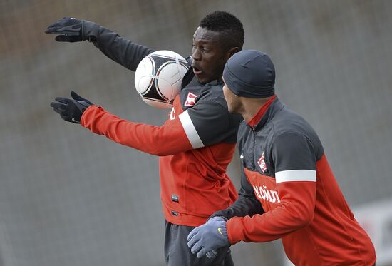 Football. FC Spartak holds open training session