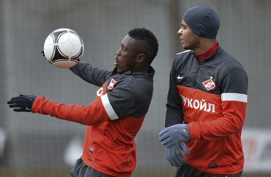 Football. FC Spartak holds open training session