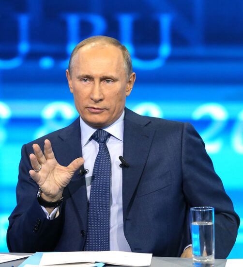 Live Q&A session with Vladimir Putin