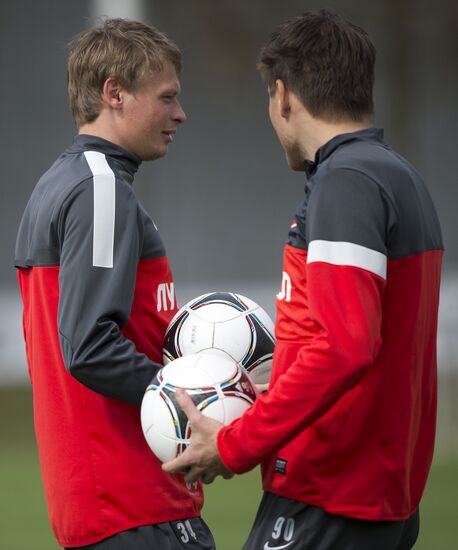 Football. FC Spartak holds open training session