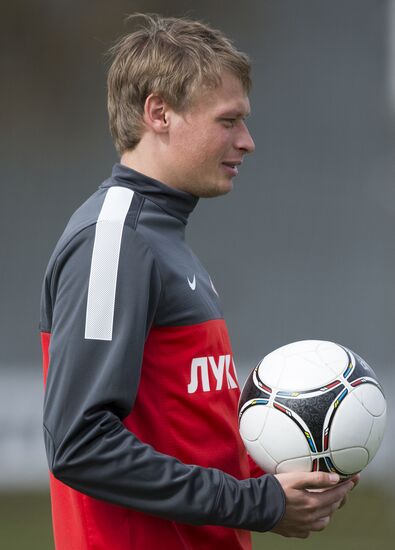 Football. FC Spartak holds open training session
