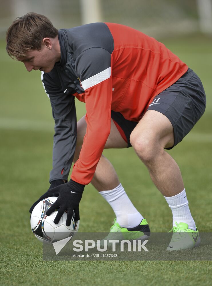 Football. FC Spartak holds open training session