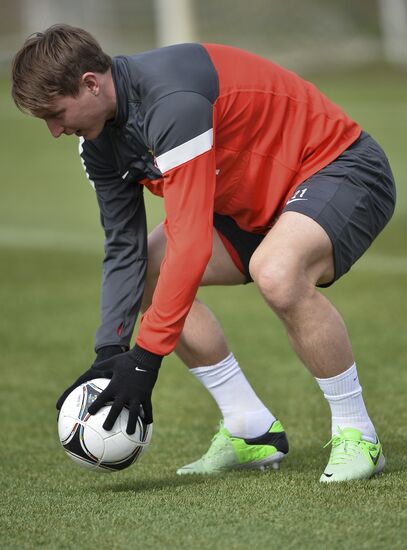 Football. FC Spartak holds open training session
