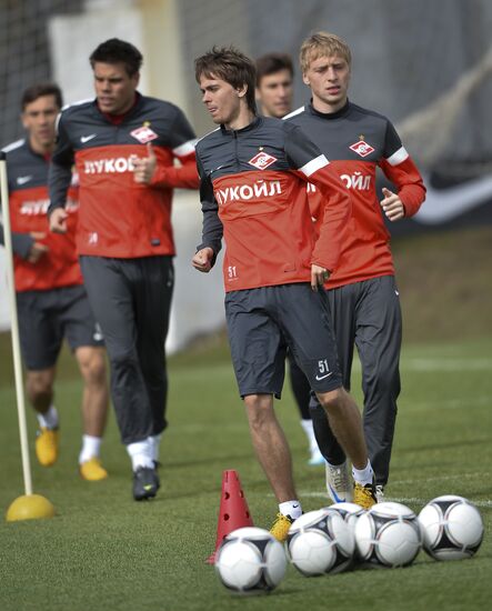 Football. FC Spartak holds open training session