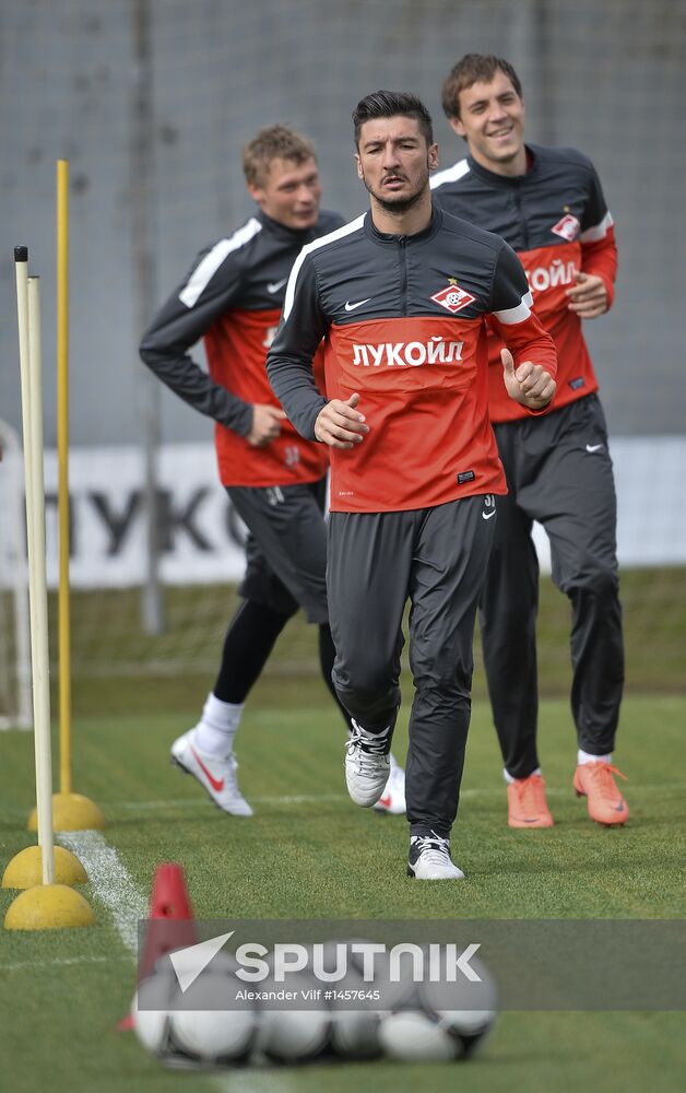 Football. FC Spartak holds open training session