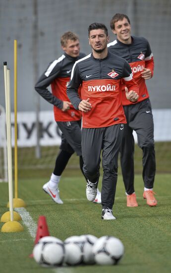 Football. FC Spartak holds open training session