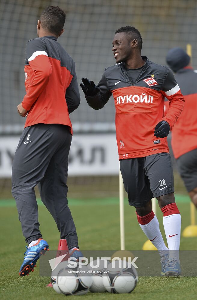 Football. FC Spartak holds open training session