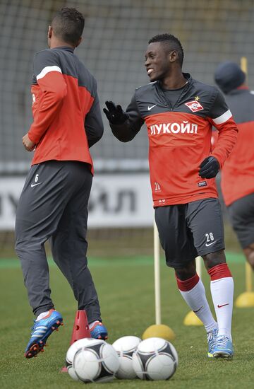 Football. FC Spartak holds open training session