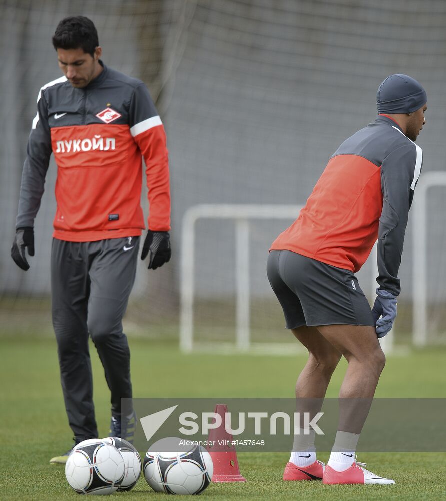 Football. FC Spartak holds open training session