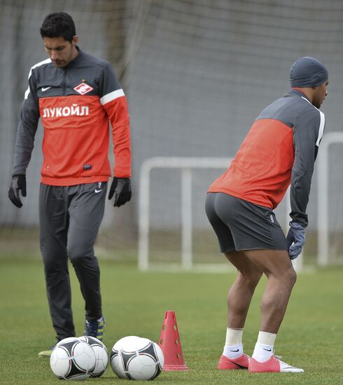 Football. FC Spartak holds open training session