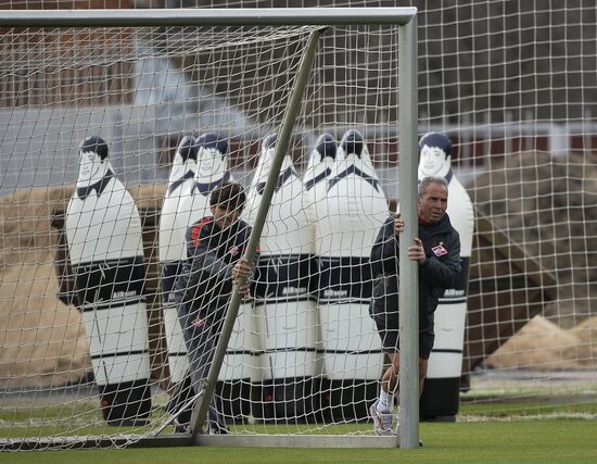 Football. FC Spartak holds open training session