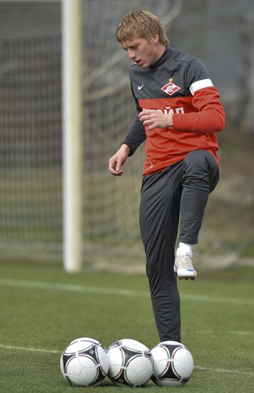 Football. FC Spartak holds open training session