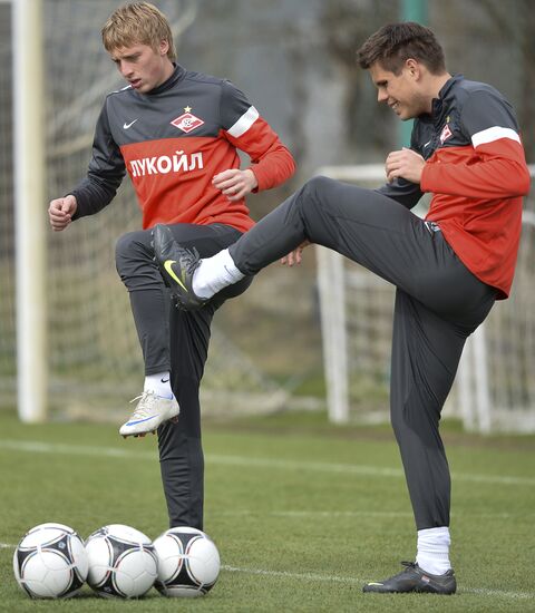 Football. FC Spartak holds open training session