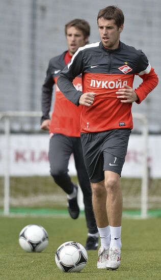 Football. FC Spartak holds open training session