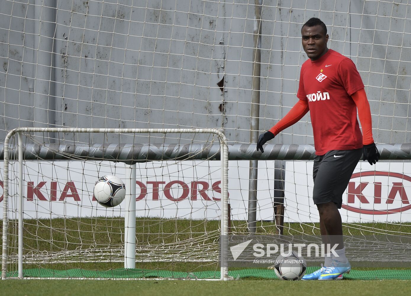 Football. FC Spartak holds open training session