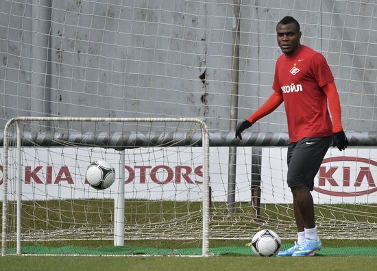 Football. FC Spartak holds open training session