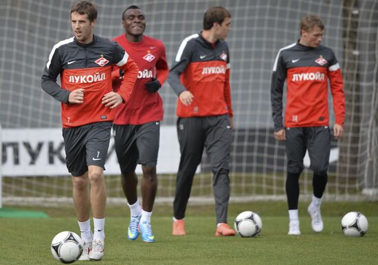 Football. FC Spartak holds open training session