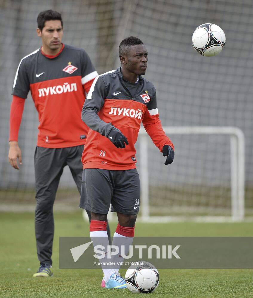 Football. FC Spartak holds open training session