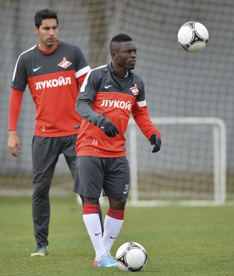 Football. FC Spartak holds open training session