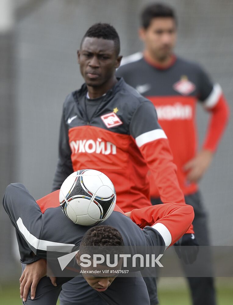 Football. FC Spartak holds open training session