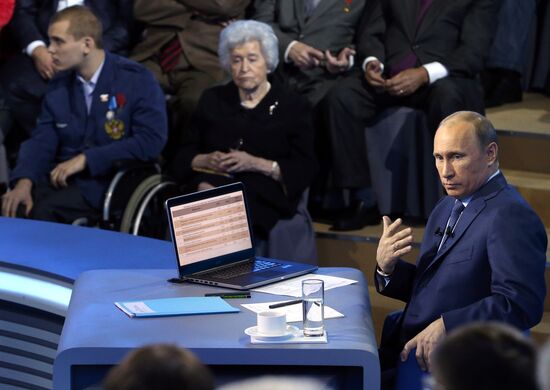 Live Q&A session with Vladimir Putin