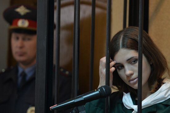 Court hears Nadezhda Tolokonnikova's parole application