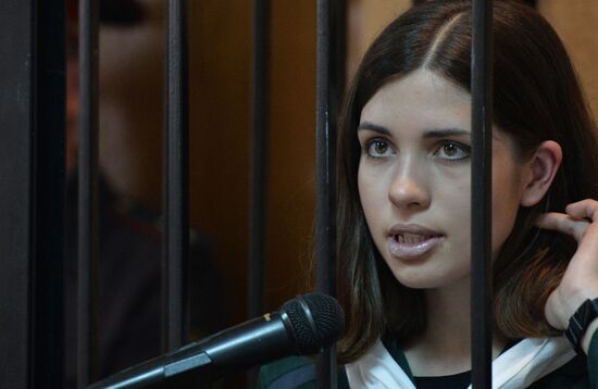 Court hears Nadezhda Tolokonnikova's parole application