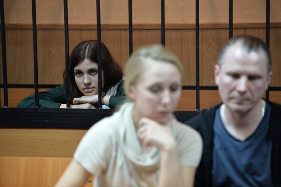 Court hears Nadezhda Tolokonnikova's parole application