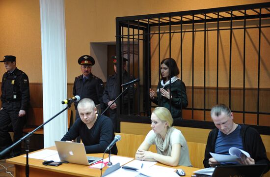 Court hears Nadezhda Tolokonnikova's parole application