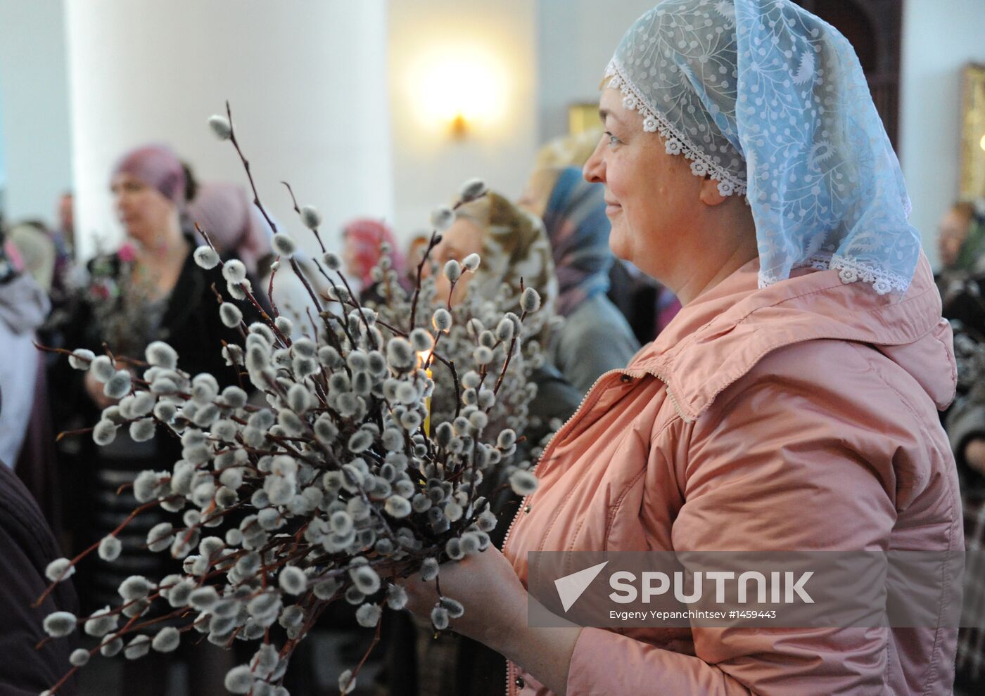 Russian Orthodox Christians Celebrate Palm Sunday