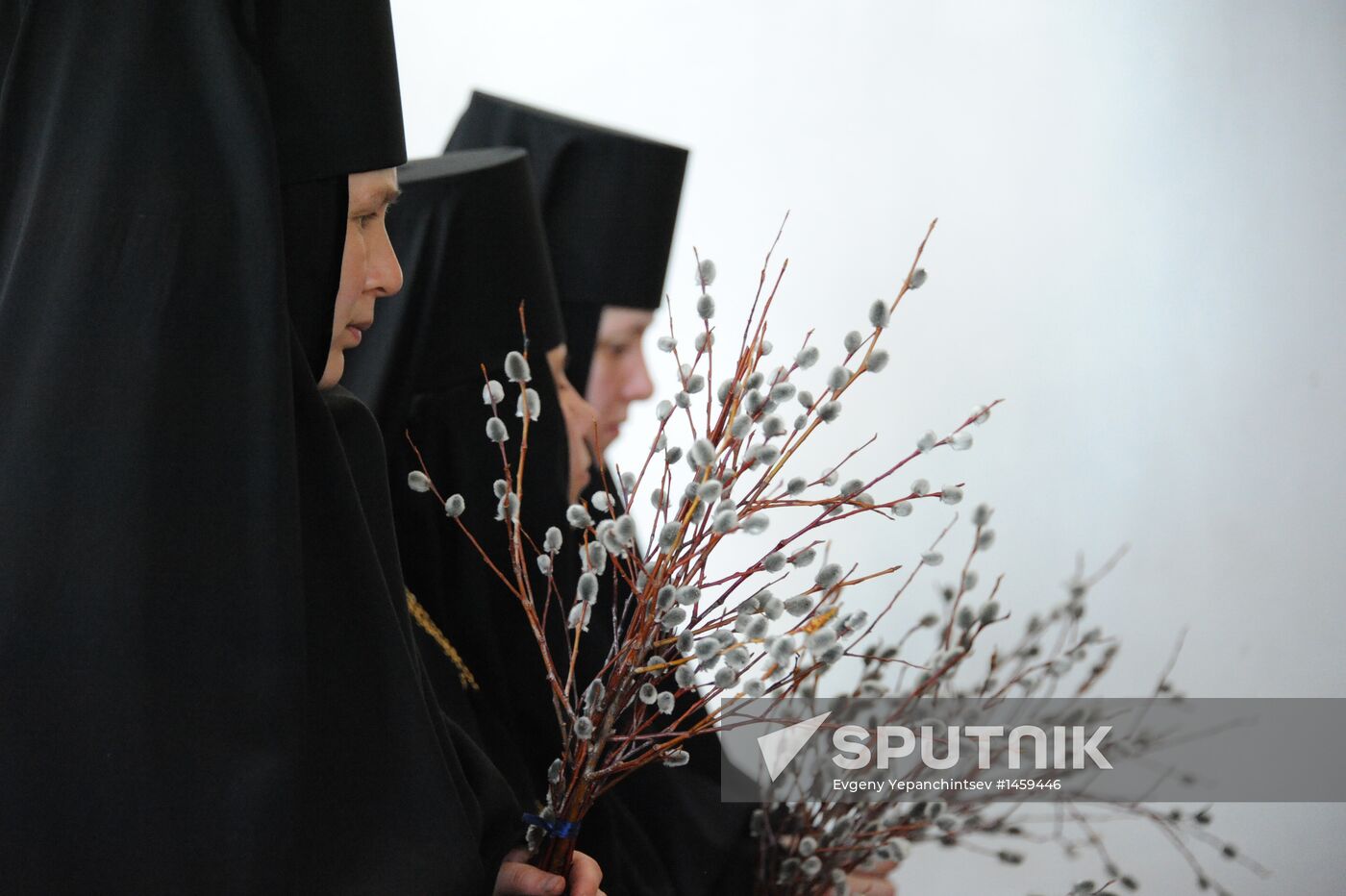 Russian Orthodox Christians Celebrate Palm Sunday