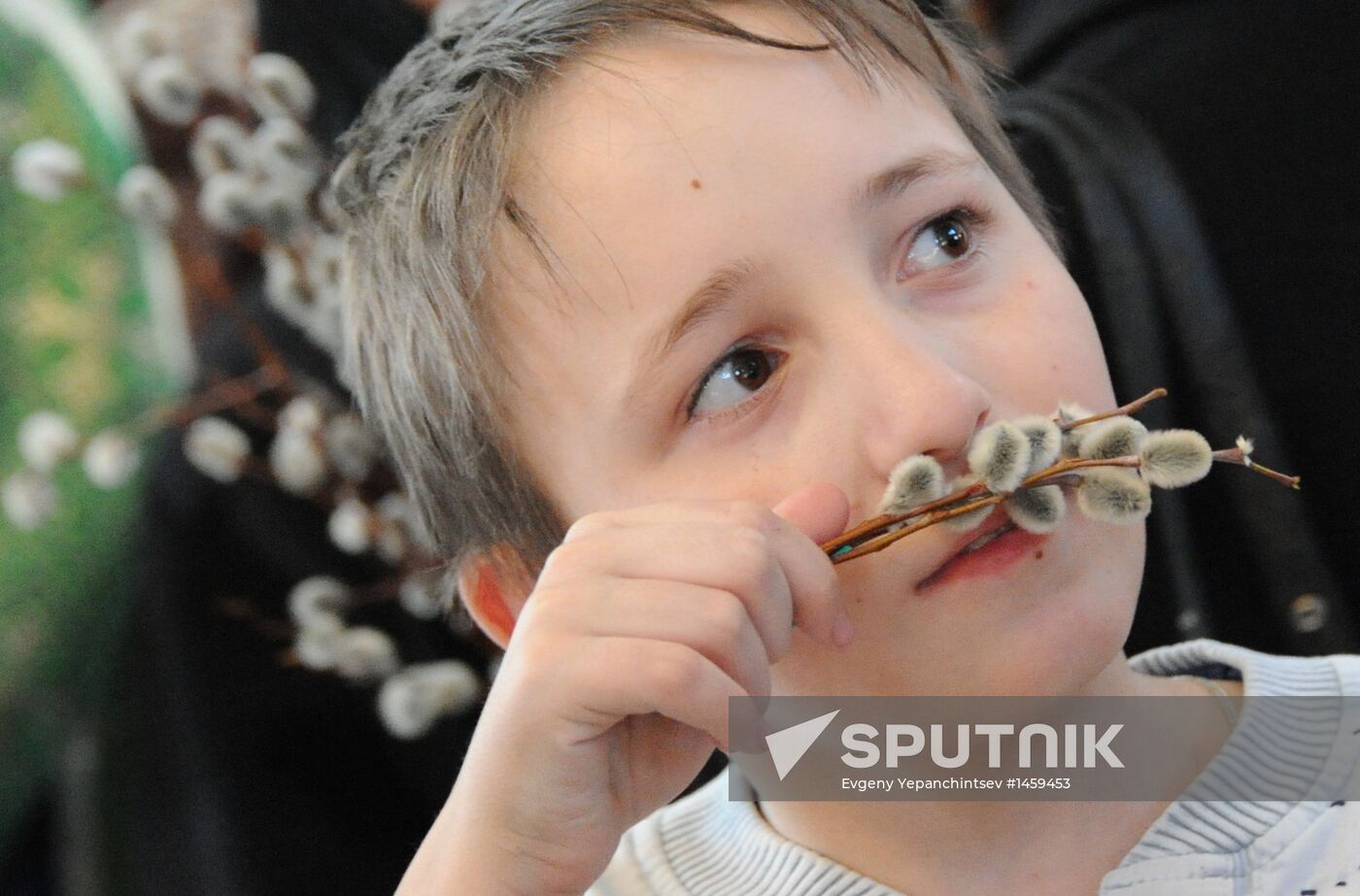 Russian Orthodox Christians Celebrate Palm Sunday