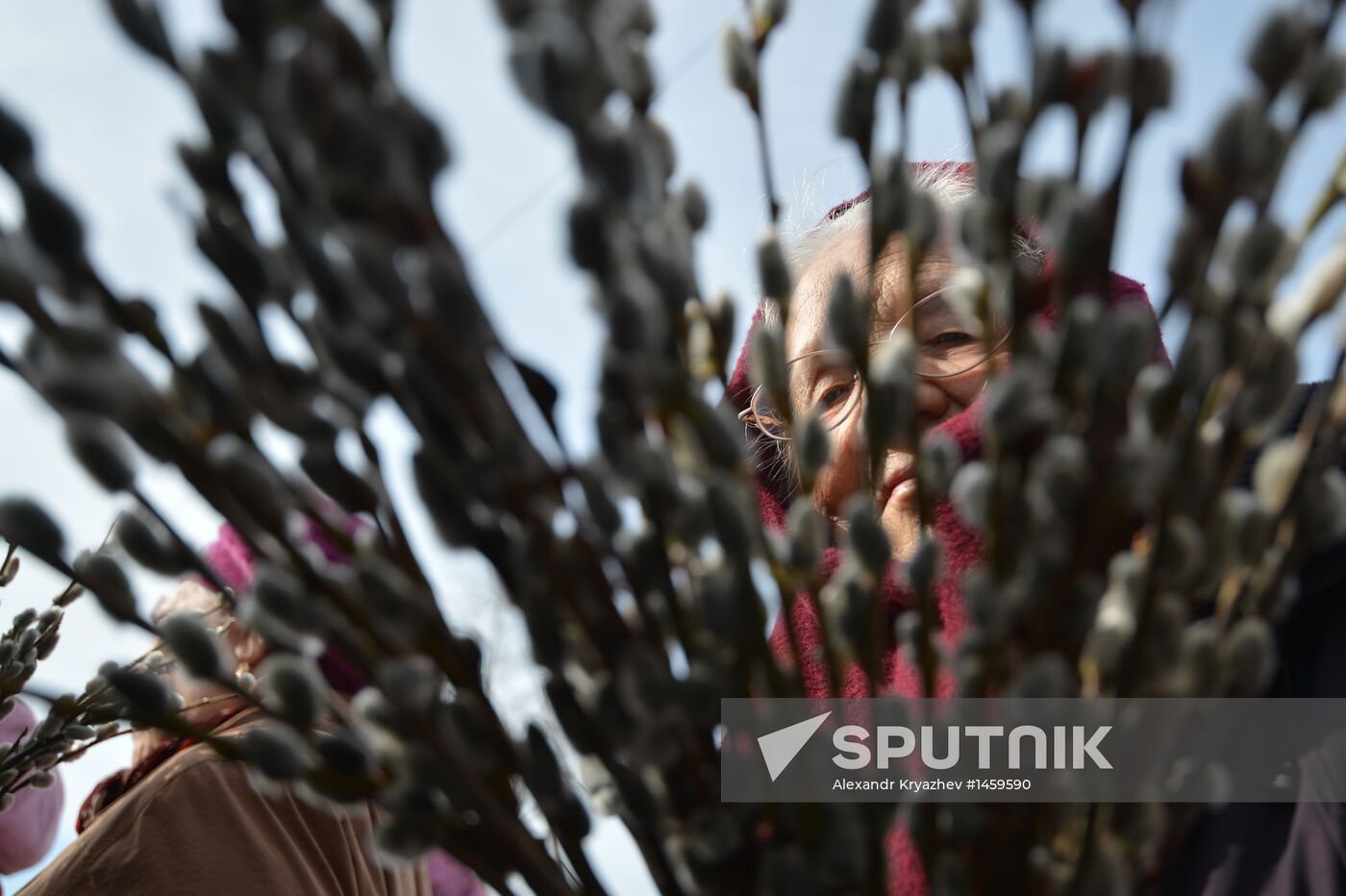Russian Orthodox Christians Celebrate Palm Sunday