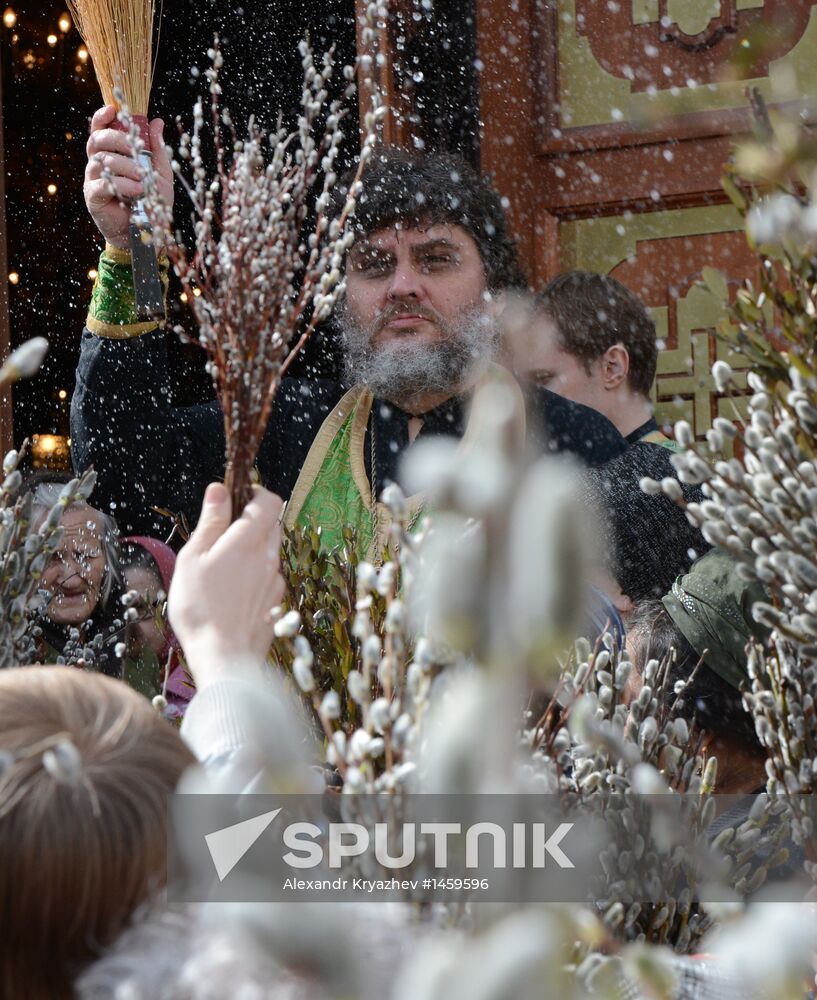 Russian Orthodox Christians Celebrate Palm Sunday