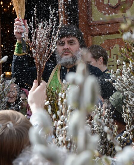 Russian Orthodox Christians Celebrate Palm Sunday