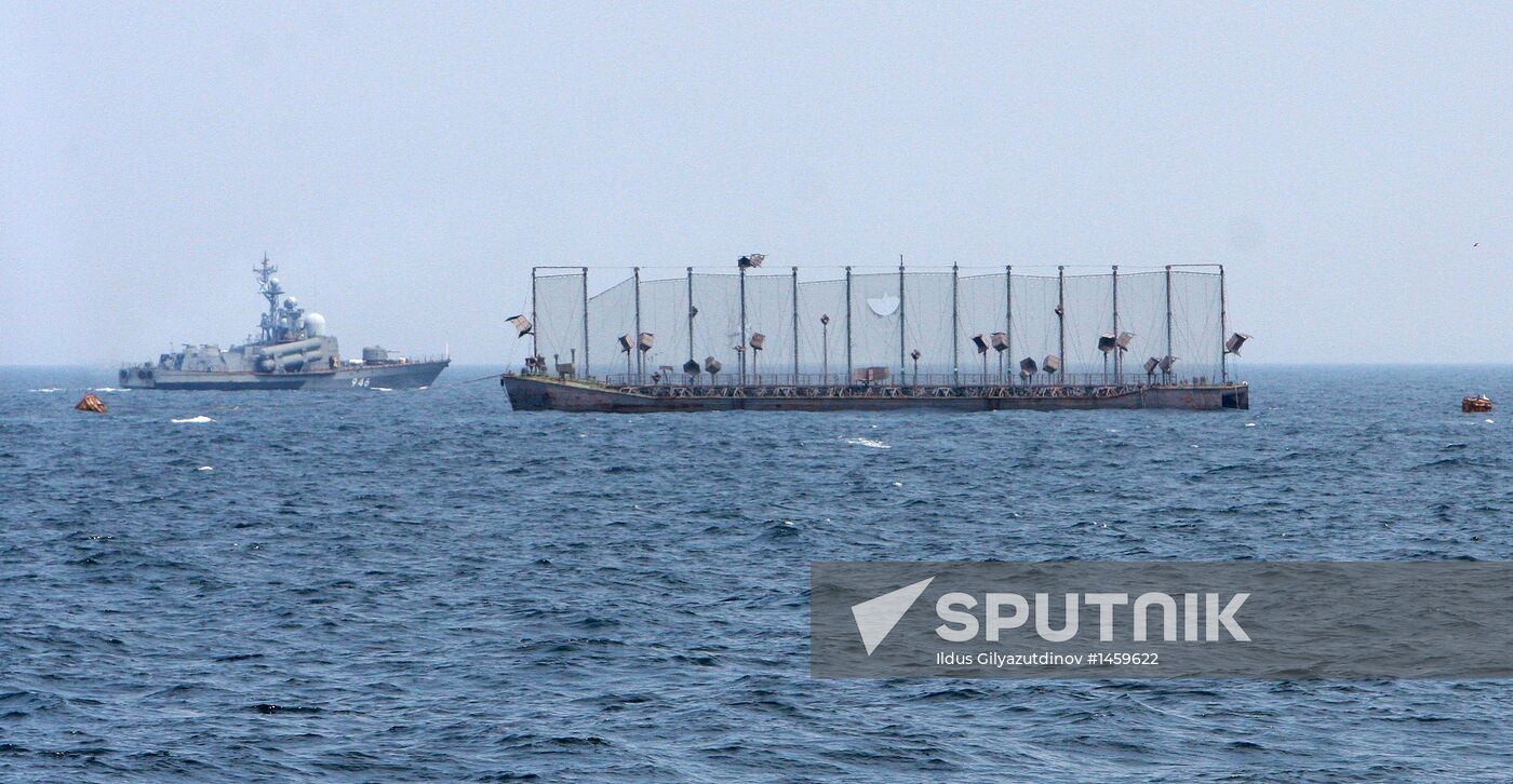 Pacific Fleet holds training exercise for missile boats