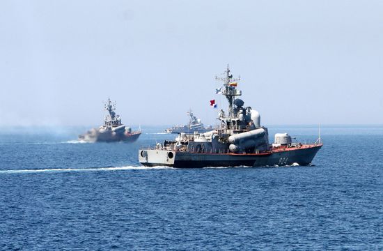 Pacific Fleet holds training exercise for missile boats