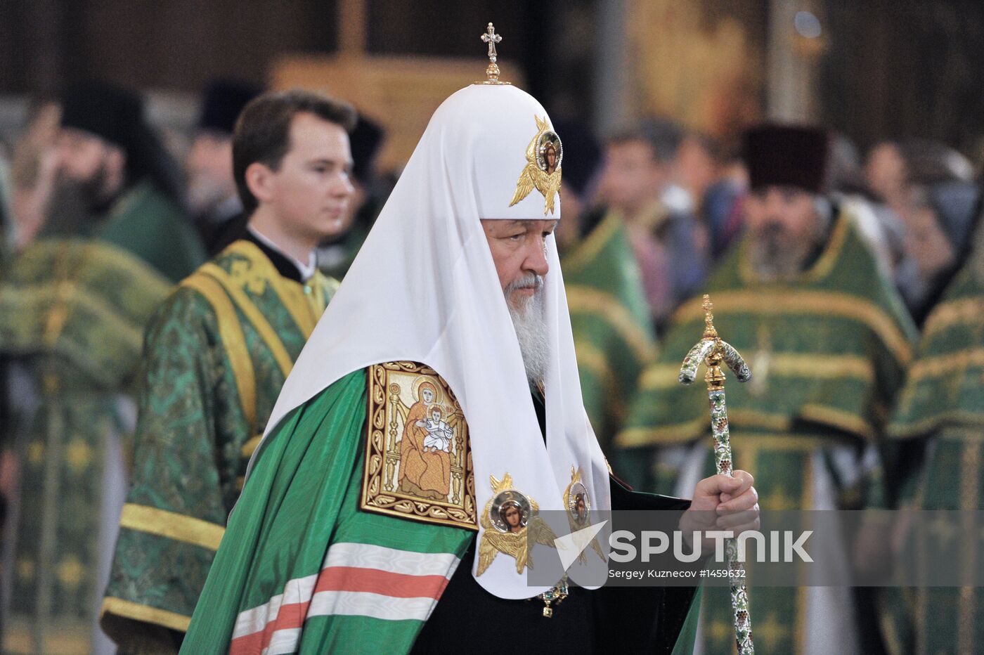 Patriarchal liturgy on Day of Jesus' Entry into Jerusalem