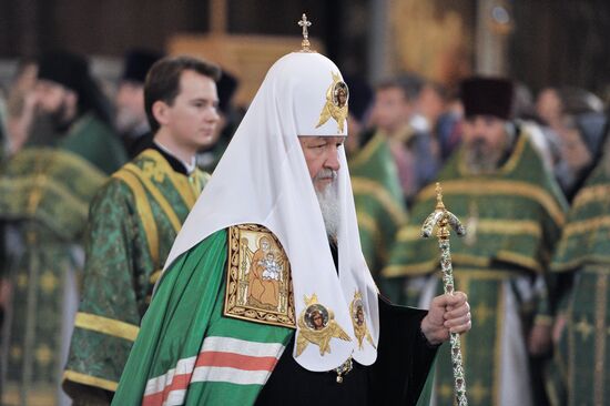 Patriarchal liturgy on Day of Jesus' Entry into Jerusalem