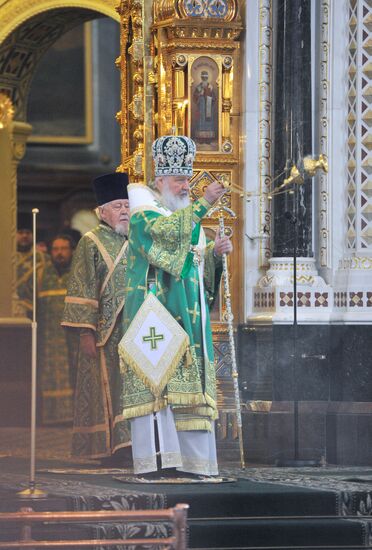 Patriarchal liturgy on Day of Jesus' Entry into Jerusalem
