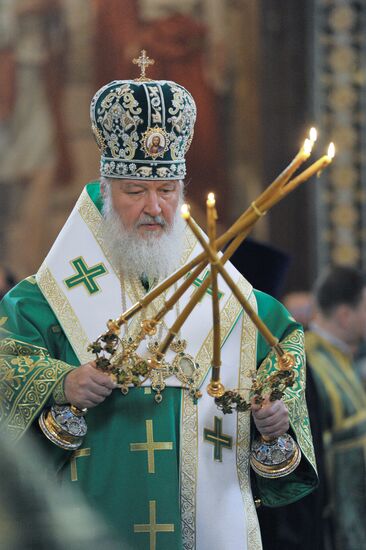 Patriarchal liturgy on Day of Jesus' Entry into Jerusalem