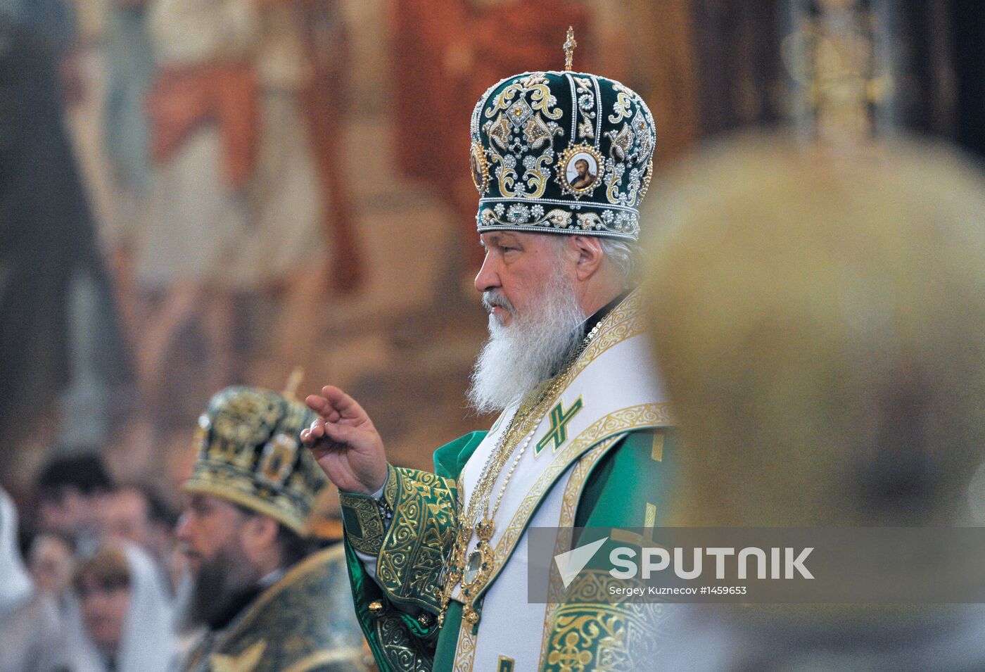 Patriarchal liturgy on Day of Jesus' Entry into Jerusalem