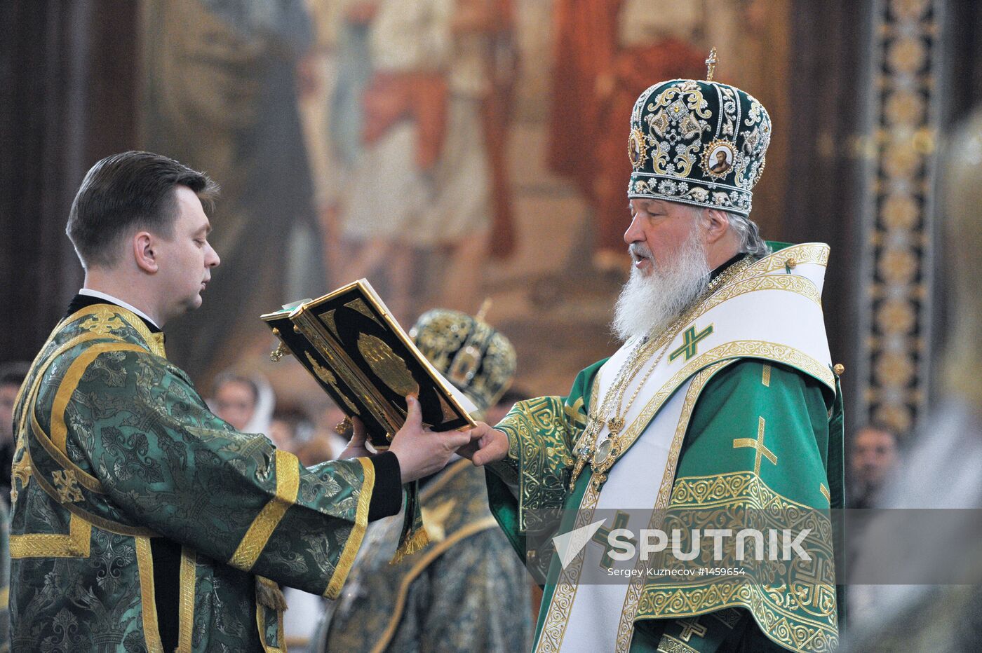 Patriarchal liturgy on Day of Jesus' Entry into Jerusalem