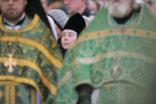 Patriarchal liturgy on Day of Jesus' Entry into Jerusalem