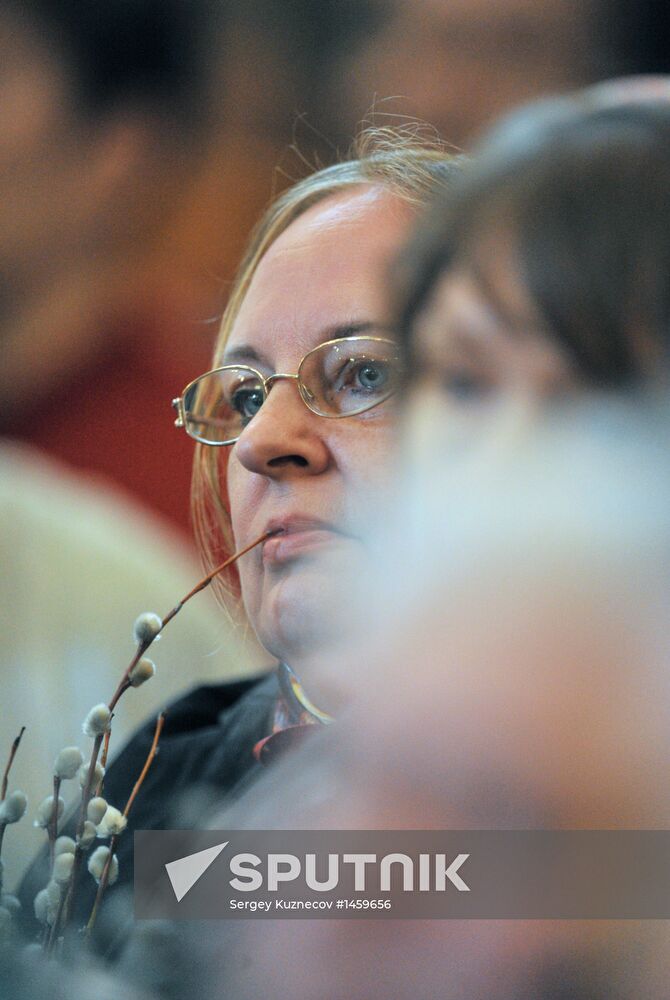 Patriarchal liturgy on Day of Jesus' Entry into Jerusalem