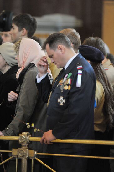 Patriarchal liturgy on Day of Jesus' Entry into Jerusalem